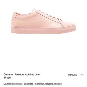 Common Projects Achilles Low in Blush - WORN TWICE!!!